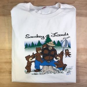 Vintage Smokey The Bear Short Sleeve T Shirt XXL